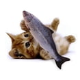 thumbnail image 3 of 30 CM Cat Toy Simulation Fish Toy Cat Mint USB Charging Silver Arowana, 3 of 3