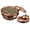 Copper, variant on Communion Ware 2 Holy Wine Serving Trays With a Lid & 2 Stacking Bread Plates With a Lid + 80 Cups - Stainless Steel (Mirror/Silver)