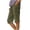 *4-Army Green, variant on VBVC Women's Cotton Capri Shorts,Ladies Pull-On Slit Sweatpants,Summer Lightweight Pants For Women,army green,Size M