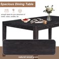 thumbnail image 4 of Harper & Bright Designs 7 Pieces Retro Dining Table Set for 6, Rectangle Wood Dining Table Set for 6 with Upholstered Chairs for Dining Room and Kitchen, Espresso, 4 of 15