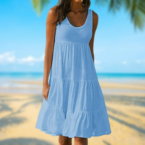 Ropa Tendia Vestido De Verano CLOUSPO Para Mujer Con Mono