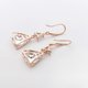 thumbnail image 5 of 1 par de pendientes triangulares de circonita colgantes de cobre dorados, joyería de moda para las orejas, 5 of 7