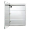 thumbnail image 4 of 24 Inch Vega LED Medicine Cabinet with Lights and Defogger 24x32 - Hinge on Left, 4 of 10