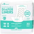 thumbnail image 4 of 30ct Paw Inspired Dog Diaper Liner Booster Pads, Adds Absorbency with Leakproof Backing to Keep Dog Diapers and Male Wraps Dry, 4 of 7
