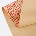 thumbnail image 4 of Valentine's Day Kraft Wrapping Paper Roll,1 Sheet Foil Red Diamond Heart and I Love You Text Gift Wrap Paper for Valentine's Day, Anniversary, Wedding and More, 27.56 X 19.69 Inches, 4 of 4
