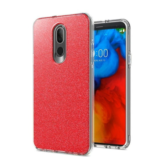 GSA Premium Glitter Hybrid Candy Case For LG Stylo 5 - Red