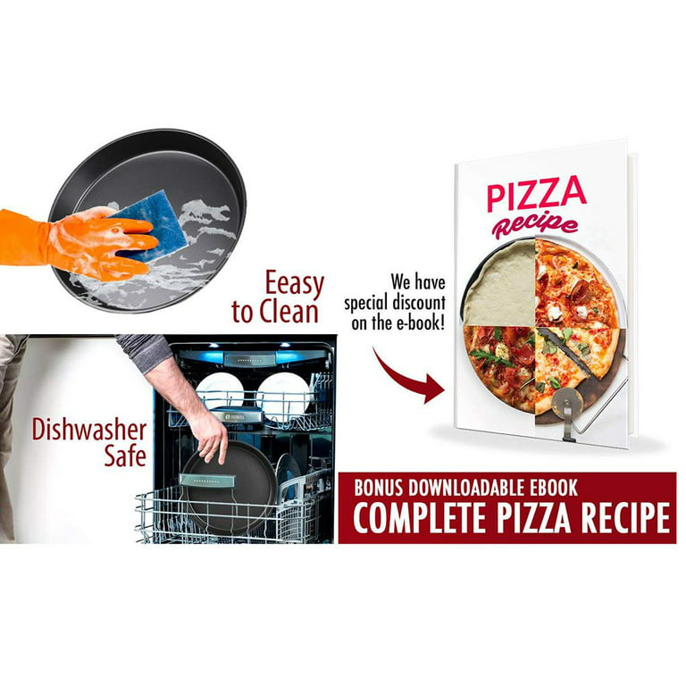 Nonstick Coating Carbon Steel Pizza Baking Pan — Red Co. Goods