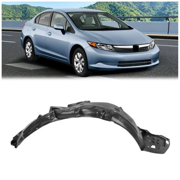 Kojem Splash Shield Inner Fender Front Passenger Side for Honda Civic Seden 2012-2015
