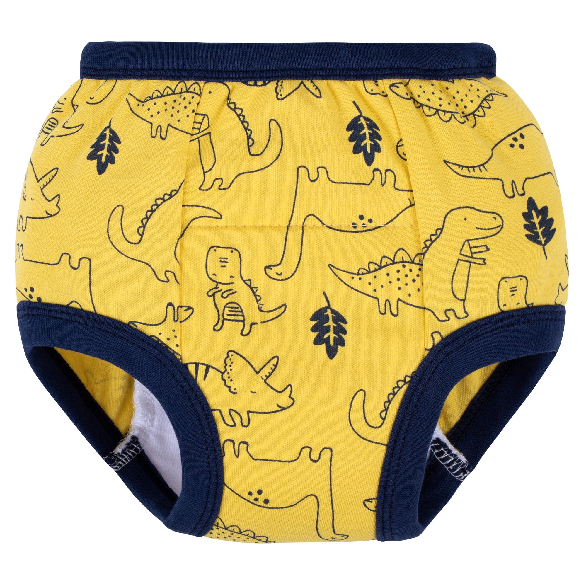 BIG ELEPHANT 10 Packs Baby Girls' and Boys' Potty Training Pants, 100% Cotton Absorbent Training Underwear for Toddler, 3T