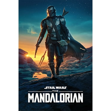 Star Wars: The Mandalorian - TV Poster (Mando At Dusk / Nightfall) (24" X 36")