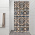 thumbnail image 2 of Blue Geometric Diamond Triangle Pattern Shower Curtain 36"x72" ,Bathroom Decorative Shower Curtains Set with 12 Hooks,Modern Waterproof Washable Shower Curtain, 2 of 6