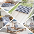 thumbnail image 5 of Navy Blue White Plaid Standard Size Pillow Cover, Pillowcase Protectors with Zipper, Breathable Decorative Throw Pillow Case Cover, Farmhouse Checkered Buffalo Pillow Shams for Couch Sofa 20x26Inch, 5 of 8