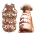 thumbnail image 2 of Ropa cálida para perros, forro polar de invierno, chaleco para mascotas bulldog, traje para cachorros, chaquetas para perros, ropa a prueba de viento en 8 colores para perros medianos y grandes, 2 of 5
