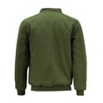 thumbnail image 2 of Men’s Multi Pocket Water Resistant Industrial Uniform Quilted Bomber Work Jacket (Olive, 2XL), 2 of 4