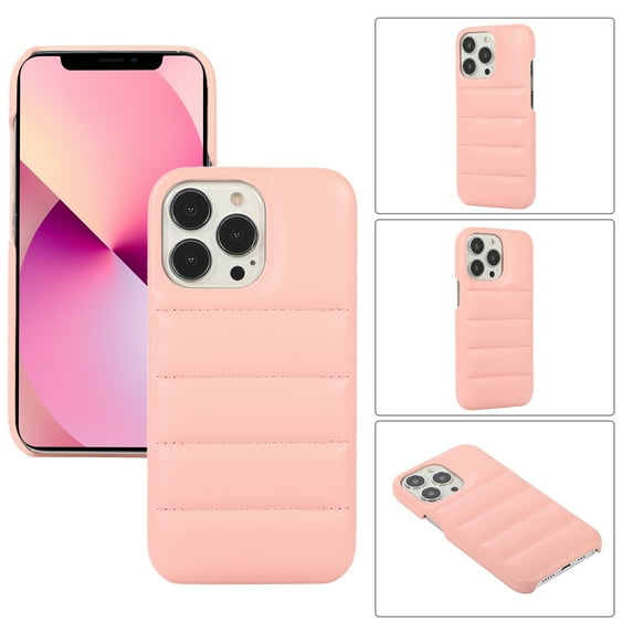 iPhone 13 Mini Case 5.4 Inch 2021 Release - TECH CIRCLE Lightweight Synthetic Leather Case Stylish Portable Durable Slim Fit Carrying Cell Phone Cover Case for Apple iPhone 13 Mini 5.4" (Pink)