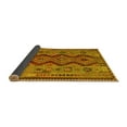 thumbnail image 2 of Ahgly Company Indoor Square Oriental Yellow Traditional Area Rugs, 5' Square, 2 of 4