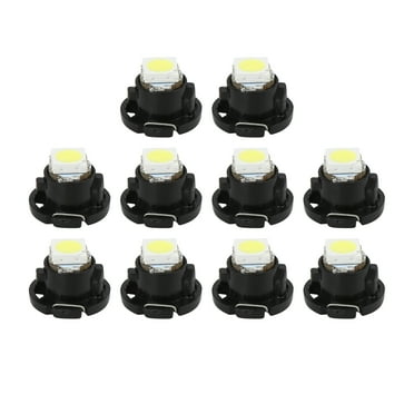 10Pcs T4.7 White Light 5050 LED Car Instrument Dash Cluster Gauge Bulbs Light