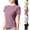 #365 Purple, variant on Felirenzacia Women's Athletic Cropped Tee Top Quick Dry Shirt Summer Active Moist Wicking Slim Fitted T-Shirt Purple,L