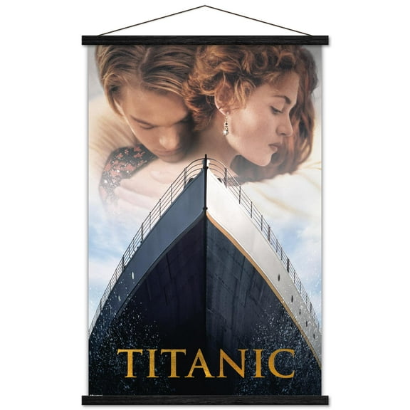 Titanic (1997) - Embrace One Sheet Wall Poster with Magnetic Frame, 22.375" x 34"