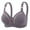 Gray, variant on Tshirt Bras for Women, Push Up Full Coverage Strappy Comfortable Bra Wirefree Plus Size Bralettes Everyday Brassiere