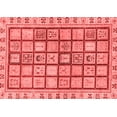 thumbnail image 1 of Ahgly Company Machine Washable Indoor Rectangle Abstract Red Modern Area Rugs, 2' x 5', 1 of 4