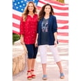 thumbnail image 4 of Catherines Women's Plus Size Stars & Shine Tee, 4 of 6