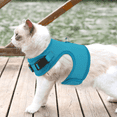 thumbnail image 4 of Magshion Pet Cat Harness for Walking, Escape Proof Soft Adjustable Vest Harnesses for Cats, Easy Control Mesh Breathable, Sky Blue S, 4 of 8