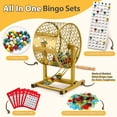 thumbnail image 3 of Set de Juego de Bingo AugFir Jaula de Acero 32 cm 30 Cartones 75 Bolas, 3 of 7