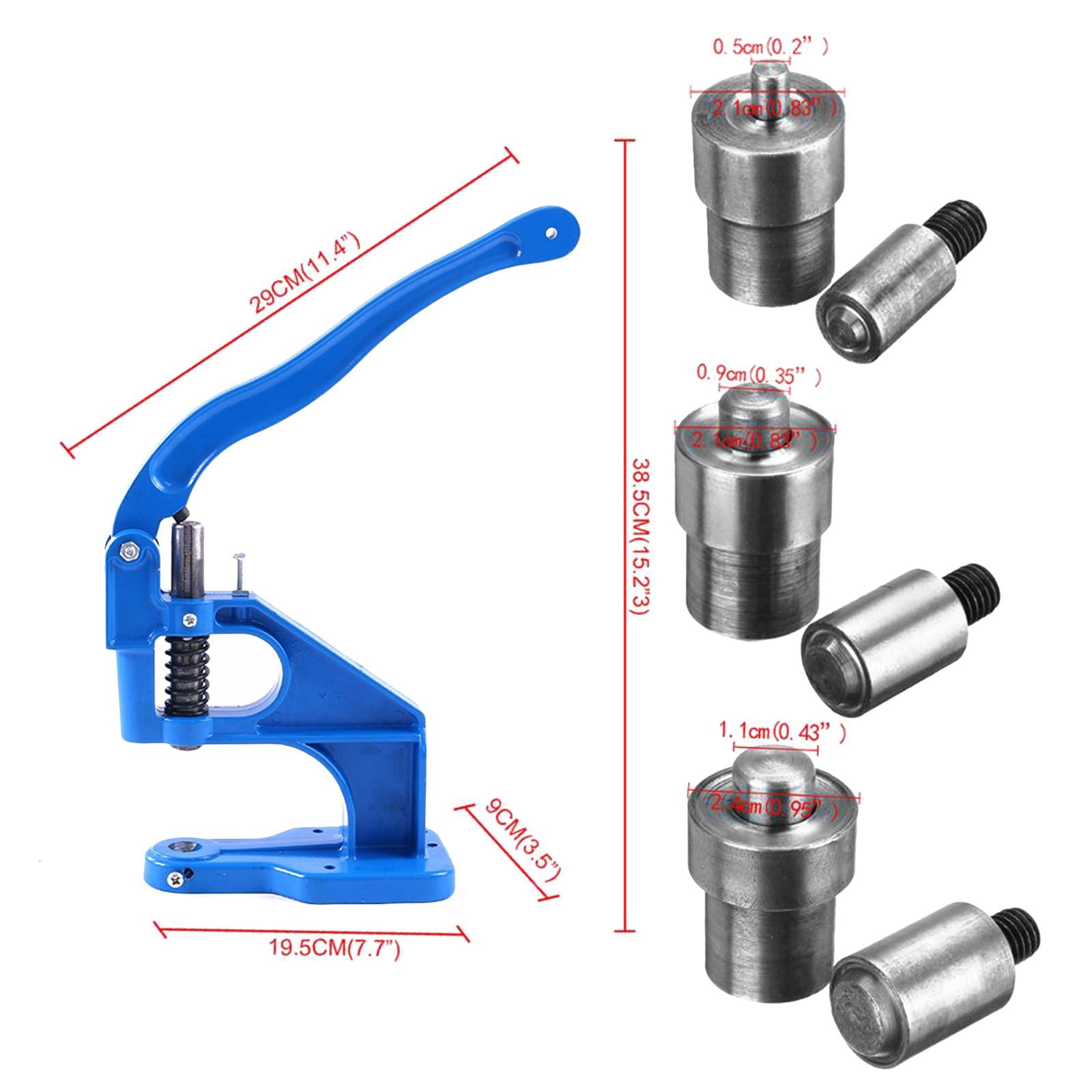 Hand Push Grommet Machine Grommets Grommets Tool with 1500 Pieces Grommets for Grommets Snap Buttons Rivets Eyelets Beads
