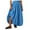 Blue, variant on Riforla Women Maxi Bubble Skirt Elastic Waist Aline Long Puff Skirt Ruffle Hem Balloon Skirts Womens Skirts Blue M