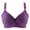 Purple, variant on QLEICOM Everyday Bras for Women, Women's Comfort Lift Wirefree Bra Print Bra Wire Free Underwear One-Piece Bra Everyday Underwear Bras No Underwire Purple Cup 36/80BC