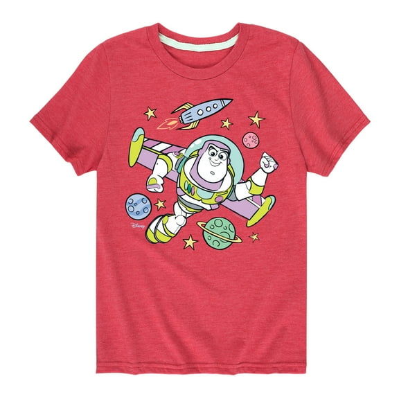 Disney's Toy Story - Buzz Space Collage - Toddler & Youth Short Sleeve Graphic T-Shirt