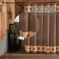 thumbnail image 3 of VHC Brands Bingham Star, Cotton, 72x72, Shower Curtain, Black, 3 of 5