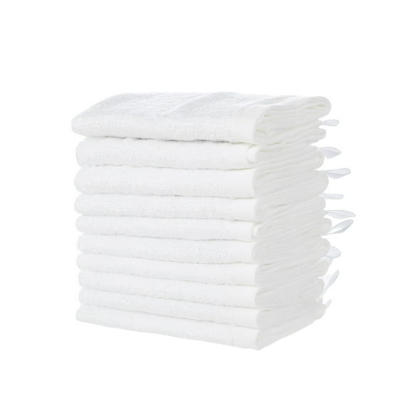 MINIMOTO 10Pcs Bamboo Washcloths Towel - Soft Baby Washcloth - Face Towel for Baby Adult and Infant