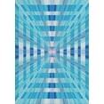 thumbnail image 1 of Ahgly Company Machine Washable Indoor Rectangle Transitional Blue Ivy Blue Area Rugs, 5' x 8', 1 of 7