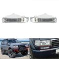 thumbnail image 2 of Car Front Bumper Turn Signal Lamp for Toyota Land Cruiser 80 Series 1991-1998 LC80 FJ80 FZJ80 HDJ80 HZJ80 4500 Left, 2 of 5