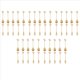 thumbnail image 1 of 25 Cuchara + 25 Tenedores Hoja de Acero Inoxidable Cuchara para Pastel de Café Tenedor Cucharas para Postre, Juego de Cucharaditas para Remover Dorado, 1 of 7
