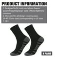 thumbnail image 5 of VEGCOO 8 Pairs Men's Ankle Athletic Socks, Cushioned Breathable Socks, 5 of 7