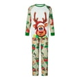 thumbnail image 2 of KelaJuan Christmas Family Pajamas Matching Set Elk Print Long Sleeve Tops and Christmas Socks Print Pants Sleepwear, 2 of 7