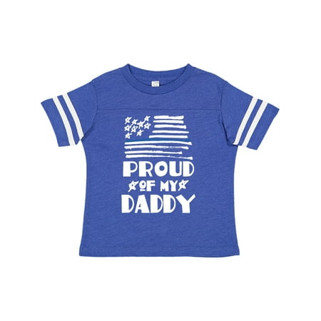 

Inktastic Police Officer Proud Of Daddy Law Enforcement Gift Toddler Boy or Toddler Girl T-Shirt