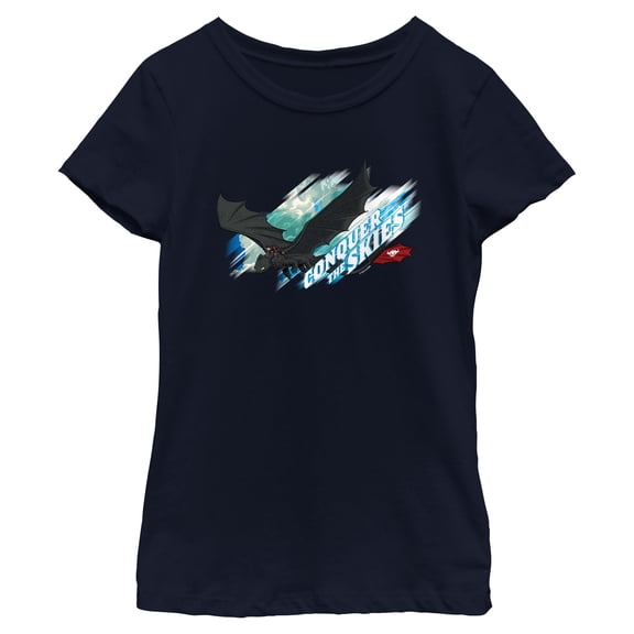 Girls How to Train Your Dragon Conquer The Skies T Shirt