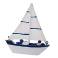 thumbnail image 5 of Estatuil Modelo 4.3 Pulgadas Para Decoración De / Escritorio / Estante / pequeña sa, CUTICAT  Barco de vela de madera náutica, 5 of 5