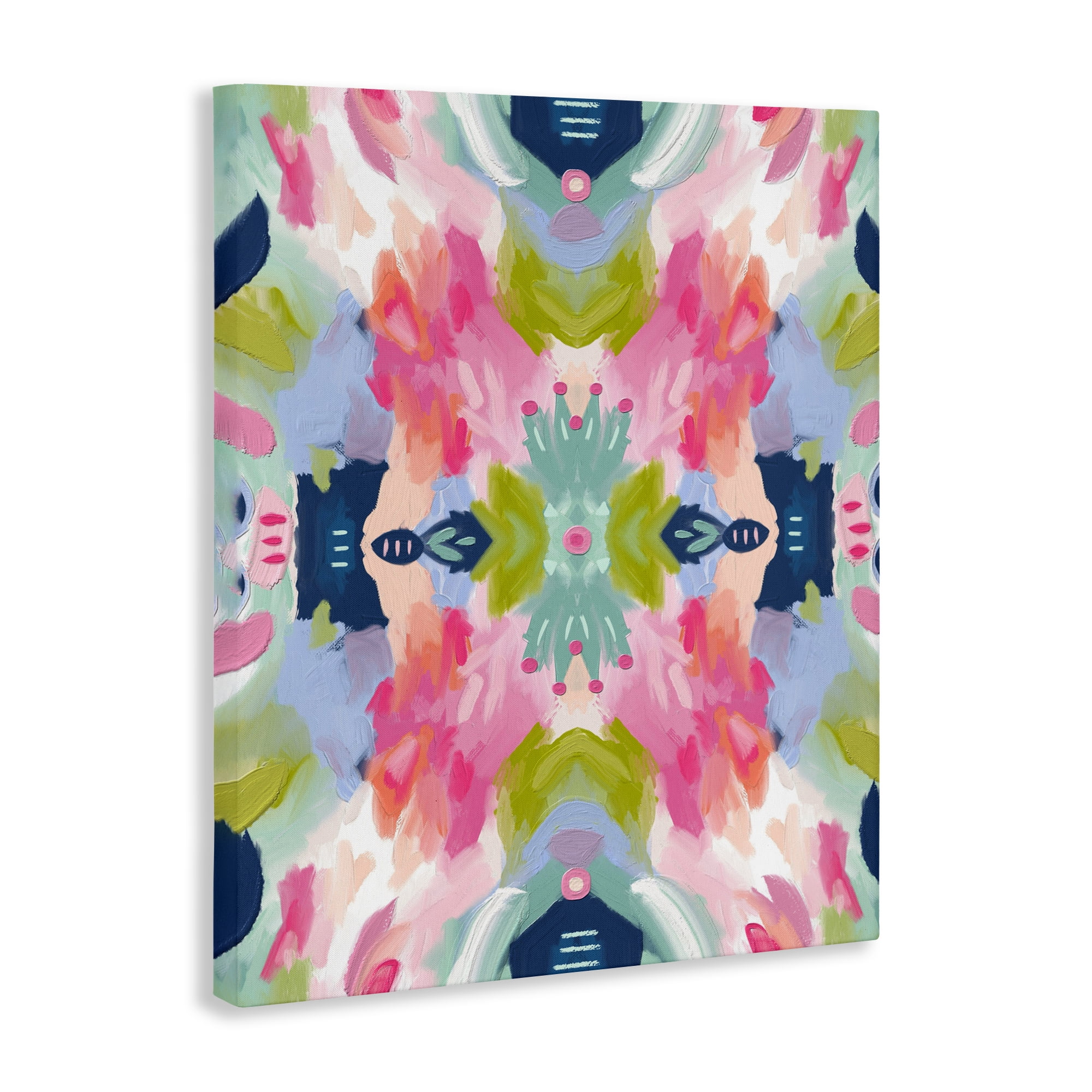 Stupell Industries Kaleidoscopic Floral Mandala Canvas Wall Art, design by Lisa Nohren