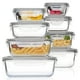 thumbnail image 1 of Recipientes de vidrio para almacenamiento de alimentos Vtopmart, paquete de 8 tapas herméticas, 1 of 6