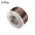 thumbnail image 3 of Uxcell 2 piezas de alambre de aluminio de 20 gauge 0.8mm 98.5ft flexible y maleable, alambre de metal anodizado para la creación de joyas, modelado y manualidades DIY, marrón, 3 of 7