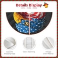 thumbnail image 3 of Sikiie Eagle Head With American Flag Nativity Christmas Tree Skirt, Jesus Christian Winter Holiday Tree Mat Decoration(30-48IN)30", 3 of 6