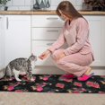 thumbnail image 3 of Pioneer Flower Floral Print Pattern Kitchen Rugs Sets Of 2,Anti Fatigue Kitchen Mat Rugs Non Slip Washable,Decorative Kitchen Floor Mats for Kitchen,Sink,Laundry,17"x30"+17"x47", 3 of 7