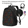 thumbnail image 2 of Wukai Gamepad Joystick Game Travel Laptop Backpack: Business Water-Resistant Bag with USB Charging Port, Ideal College Backpack for Men & Women, 2 of 6