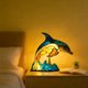 thumbnail image 4 of Lámpara de escritorio de resina USB | Adorno de luz LED multicolor con enchufe USB | Iluminación ambiental decorativa compacta de 5.9 pulgadas | Mesita de noche portátil para decorar el hogar y, 4 of 5