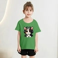 thumbnail image 2 of TZEWGL T-Shirts pour Enfants Col Rond Imprimé Manches Courtes Vêtements pour Filles Garçons Taille 10-12T, 2 of 5